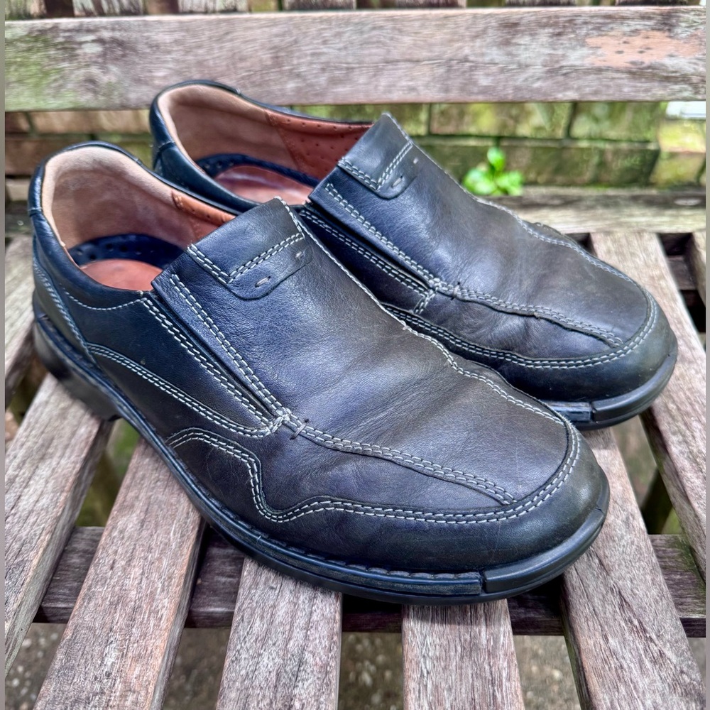Ecco Mens Fusion II Slip-On Loafer Size 41 (8 US) Made in Portugal Leather